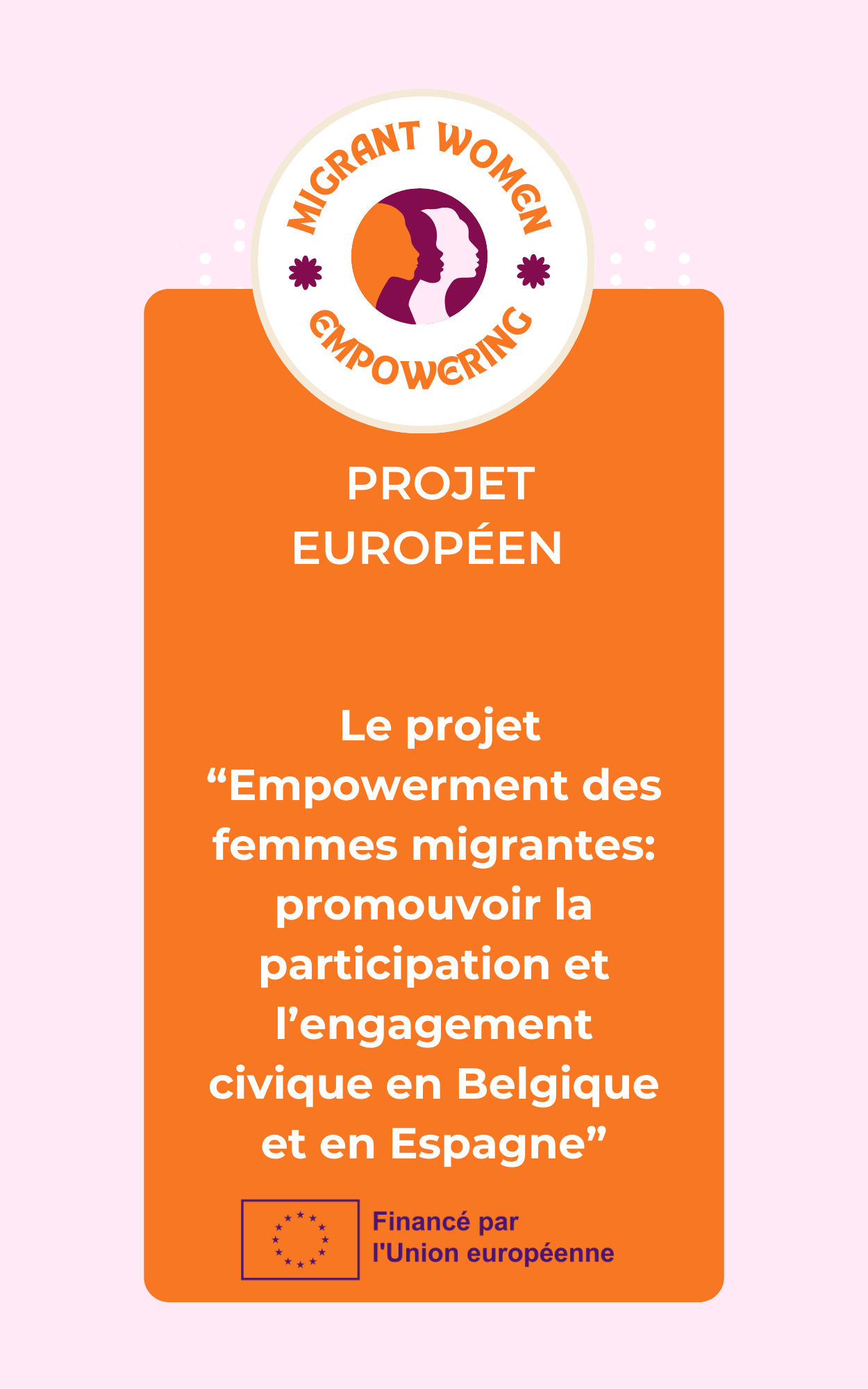  Le projet “Empowerment des femmes migrantes: promouvoir la participation et l’engagement civique en Belgique et en Espagne”