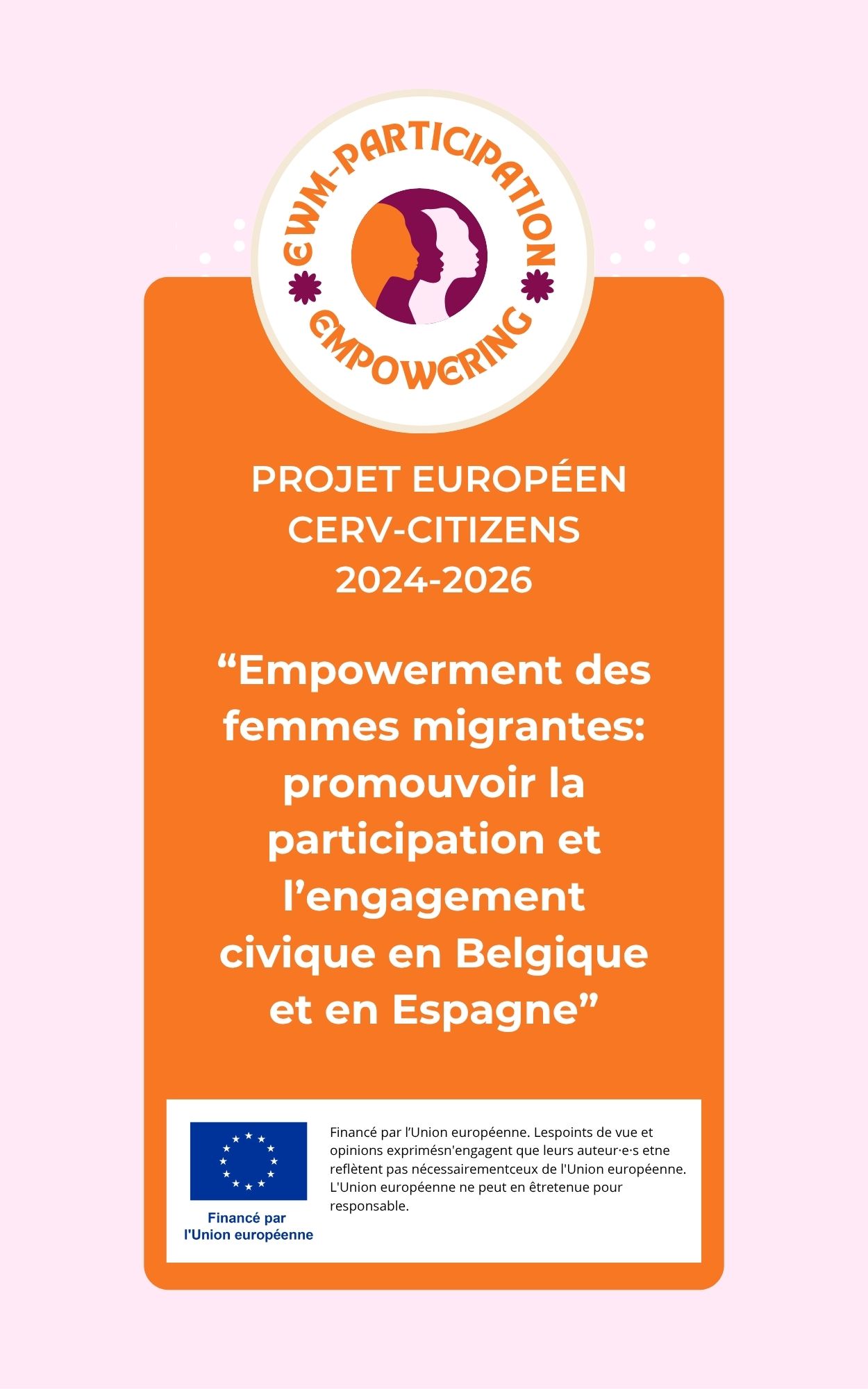  Le projet “Empowerment des femmes migrantes: promouvoir la participation et l’engagement civique en Belgique et en Espagne”